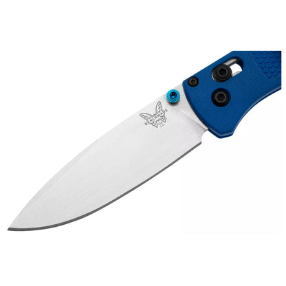 Benchmade Bugout 535 - S30V Satin Blade, Blue Grivory Handles