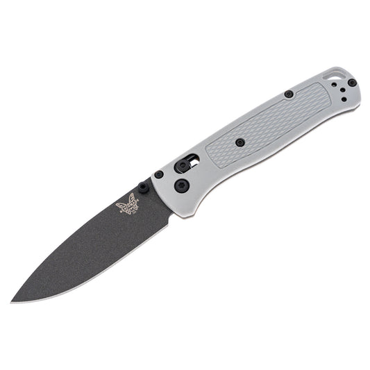 Benchmade Bugout 535BK-08 - S30V Cobalt Black Cerakote Blade, Storm Grey Grivory Handles