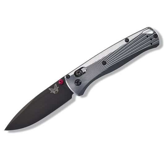 Benchmade Bugout 535BK-4 - M390 Black Cerakote Blade, Grey Aluminium Handles