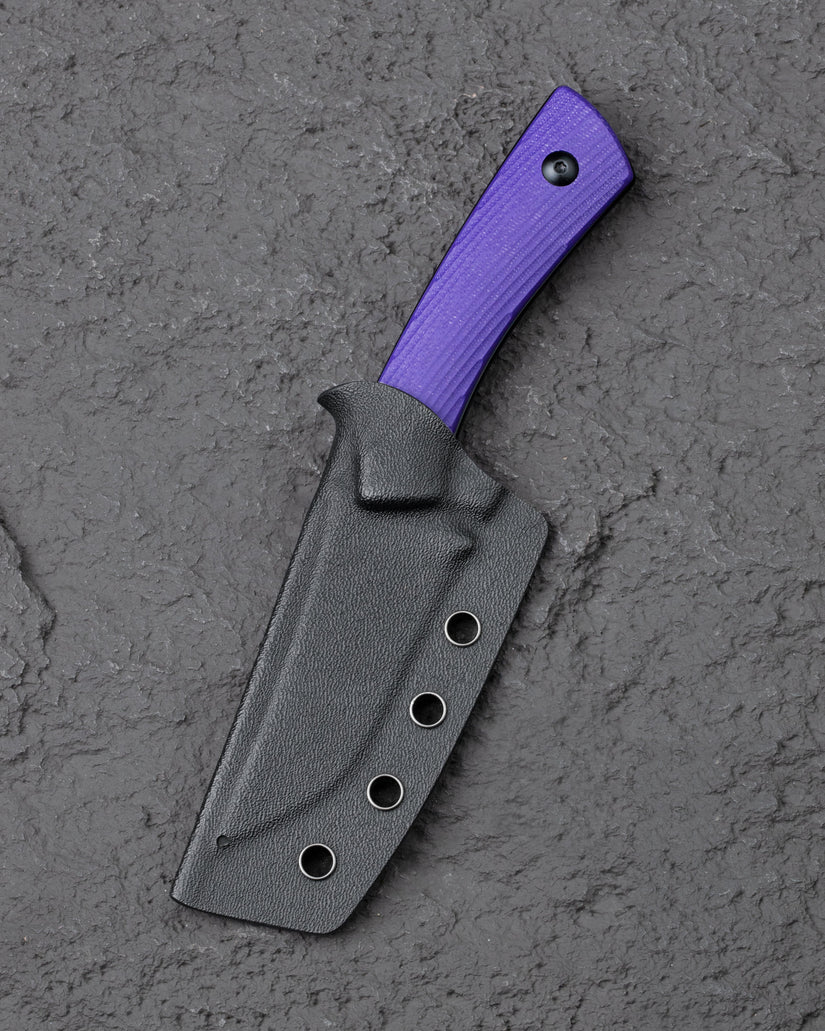 Bestech Step BFK06C - 3.193" D2 Blade, Purple G10 Handle, Kydex Sheath