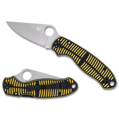 Spyderco Para 3 Salt C223GBKYLMCP - 2.93" MagnaCut Satin Blade, Black/Yellow G-10 Handles