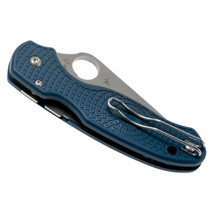 Spyderco Para 3 Lightweight C223PCBL - 2.92" SPY27 Satin Blade, Cobalt Blue FRN Handles