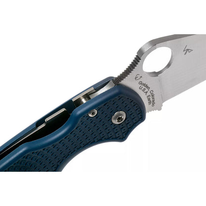 Spyderco Para 3 Lightweight C223PCBL - 2.92" SPY27 Satin Blade, Cobalt Blue FRN Handles