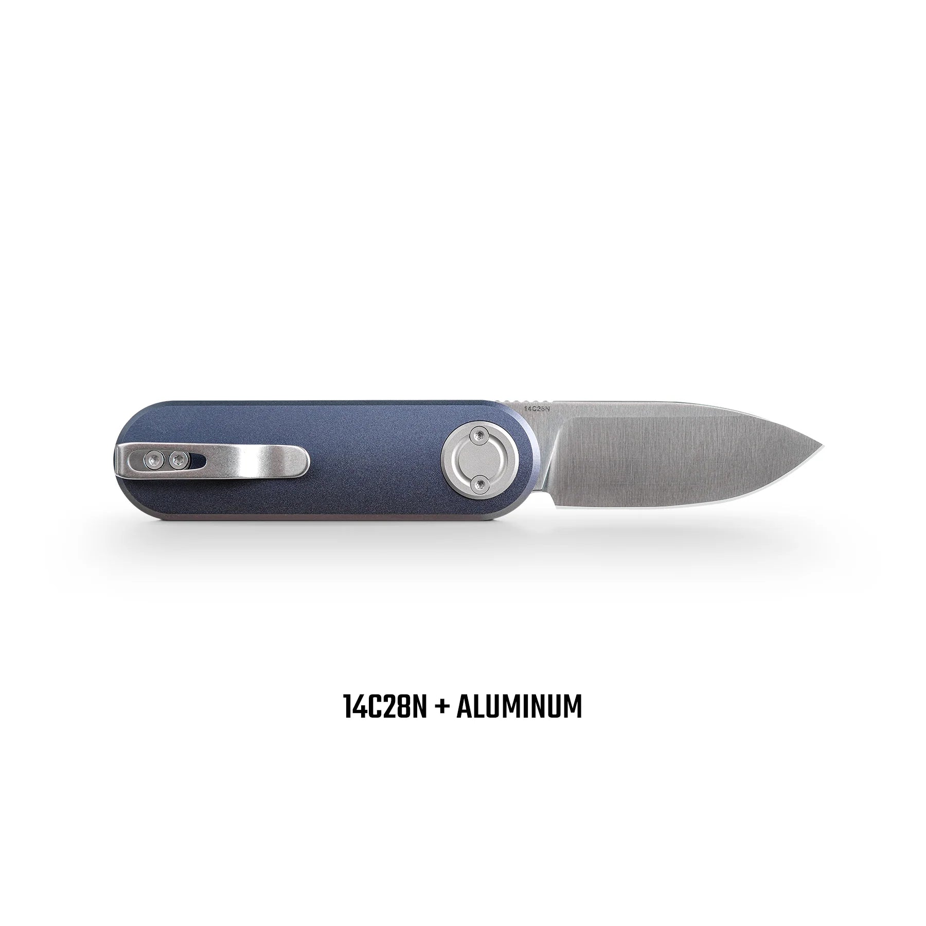 Vosteed Corgi V A3713 - 2.36" 14C28N Satin Blade, Dark Slate Blue Aluminium Handle
