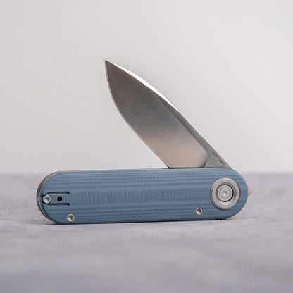 Vosteed Corgi V 295 A3711 - 2.95" N690 Satin Blade, Blue G10 Handle
