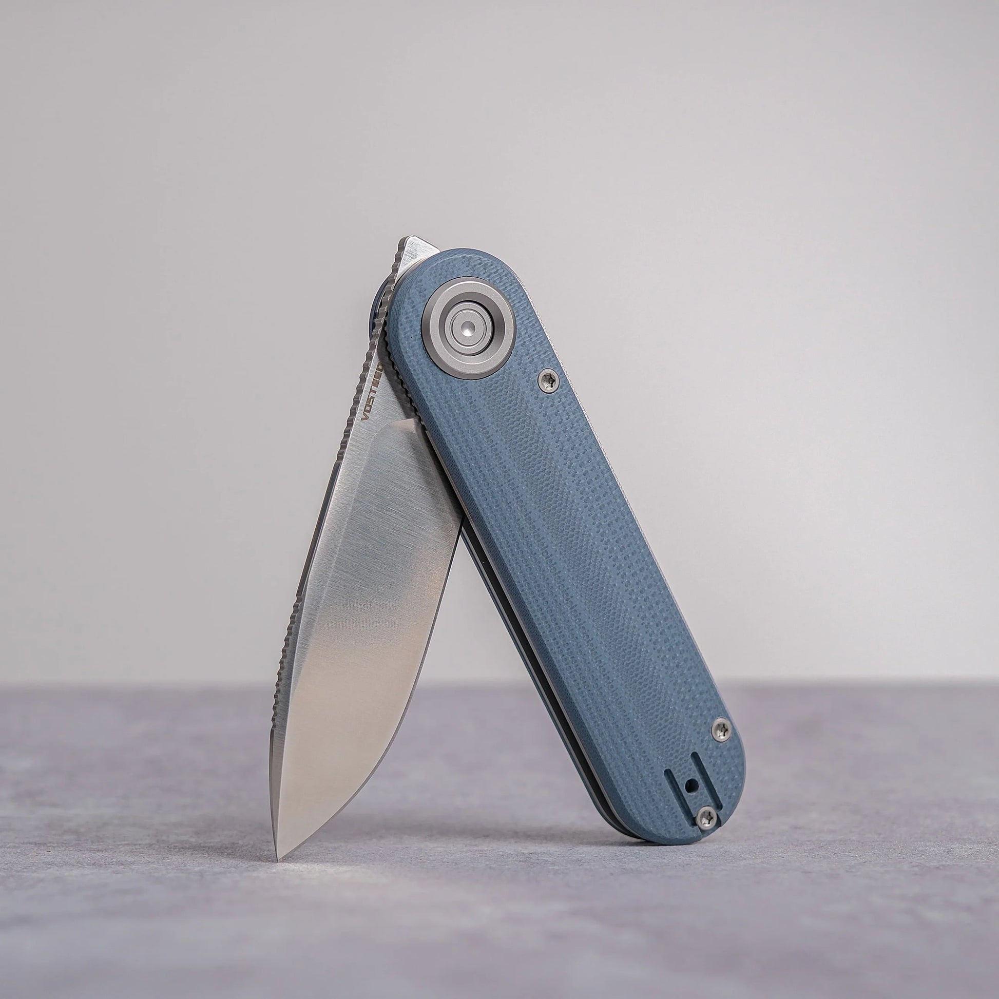 Vosteed Corgi V 295 A3711 - 2.95" N690 Satin Blade, Blue G10 Handle