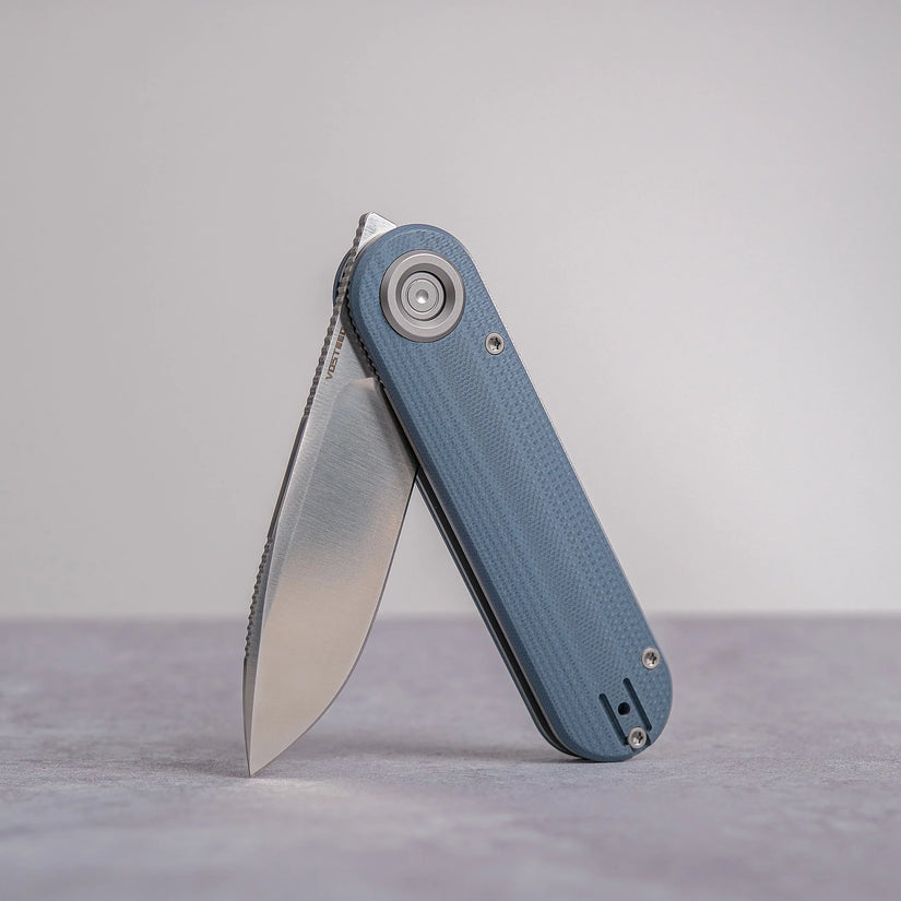 Vosteed Corgi V 295 A3711 - 2.95" N690 Satin Blade, Blue G10 Handle