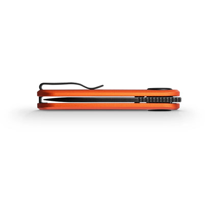 Vosteed Corgi V A3705 - 2.36" 14C28N Black Stonewash Blade, Orange Aluminium Handle