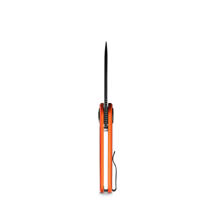 Vosteed Corgi V A3705 - 2.36" 14C28N Black Stonewash Blade, Orange Aluminium Handle