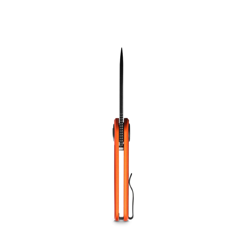 Vosteed Corgi V A3705 - 2.36" 14C28N Black Stonewash Blade, Orange Aluminium Handle