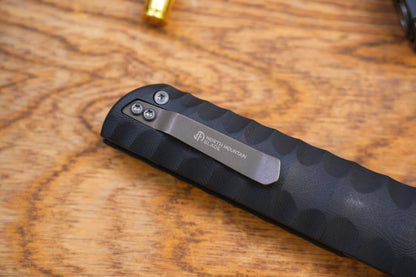 North Mountain Blade Kick Stop Chop Plus - 4" SLD-Magic Steel San Mai Tanto Blade, Black G10 Handle