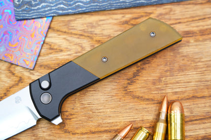 North Mountain Blade Chop 2 - 3.4" SLD-Magic Steel San Mai Tanto Blade, Aluminium/PEI Handle
