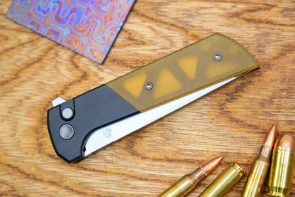 North Mountain Blade Chop 2 - 3.4" SLD-Magic Steel San Mai Tanto Blade, Aluminium/PEI Handle