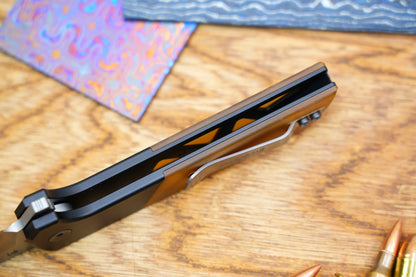 North Mountain Blade Chop 2 - 3.4" SLD-Magic Steel San Mai Tanto Blade, Aluminium/PEI Handle