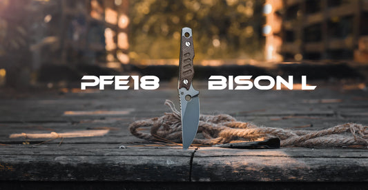 Petrified Fish Bison L PFE18 - 3.03" N690 Fixed Blade