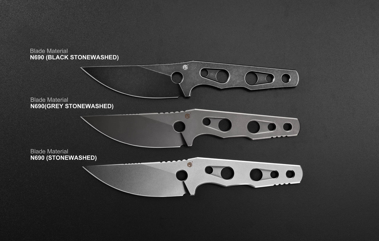 Petrified Fish Bison L PFE18 - 3.03" N690 Fixed Blade