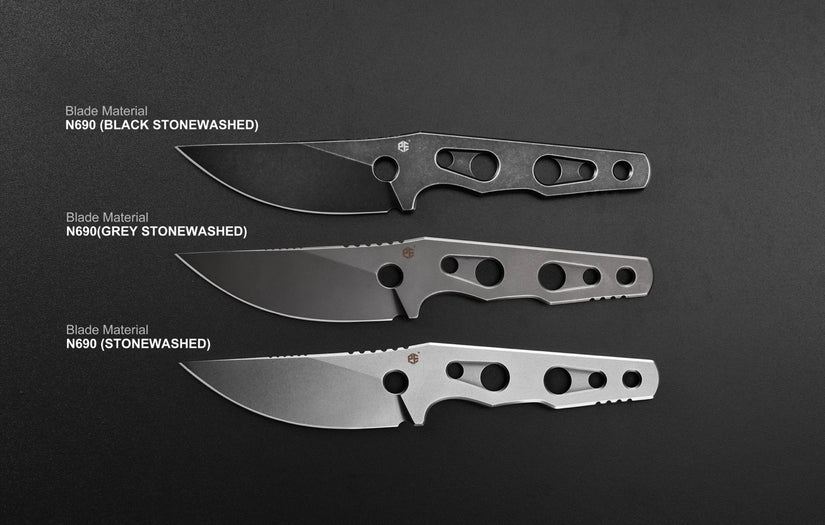 Petrified Fish Bison L PFE18 - 3.03" N690 Fixed Blade