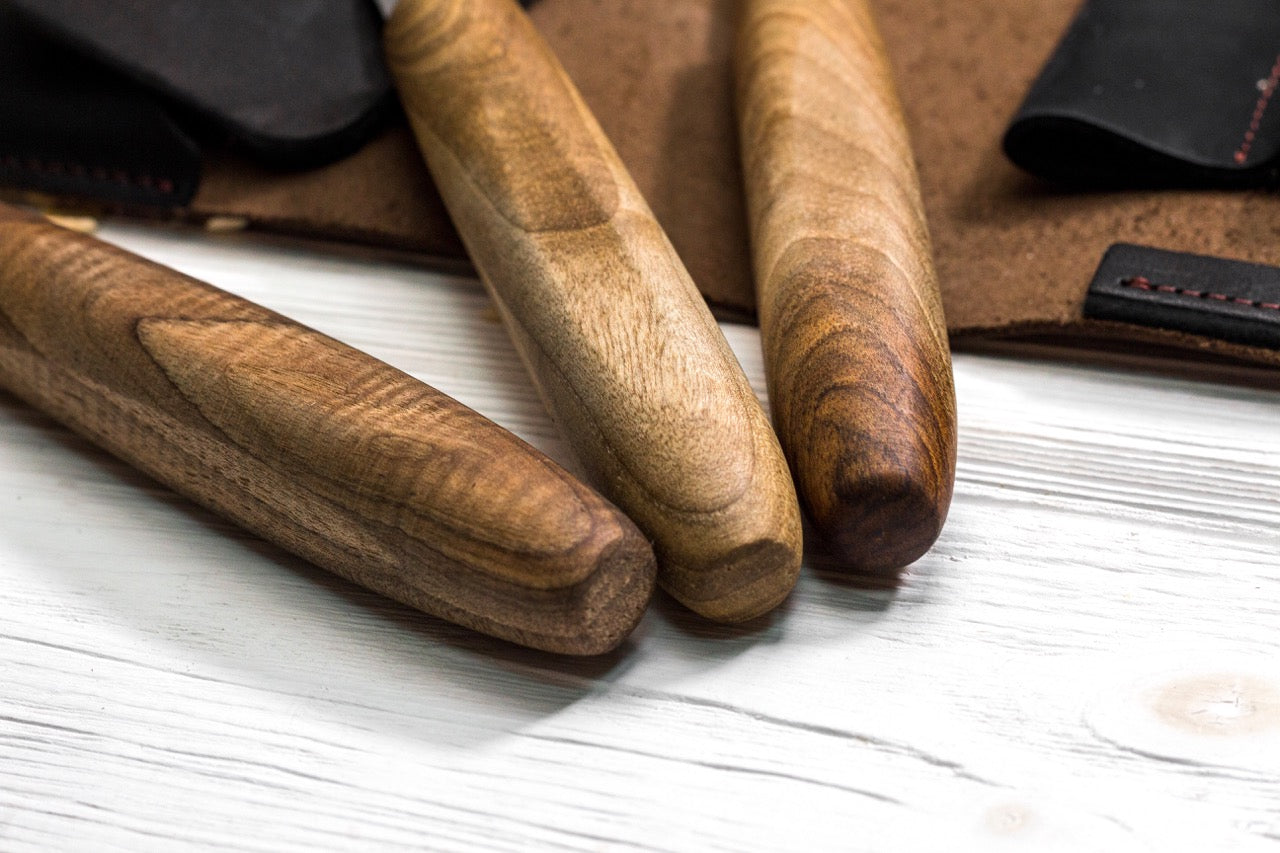 BeaverCraft S19X - Premium Whittling Set with Walnut Handles