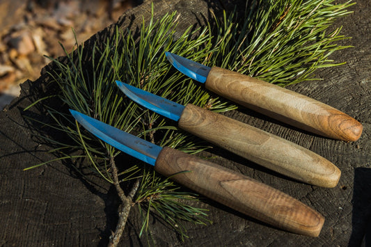 BeaverCraft S19X - Premium Whittling Set with Walnut Handles