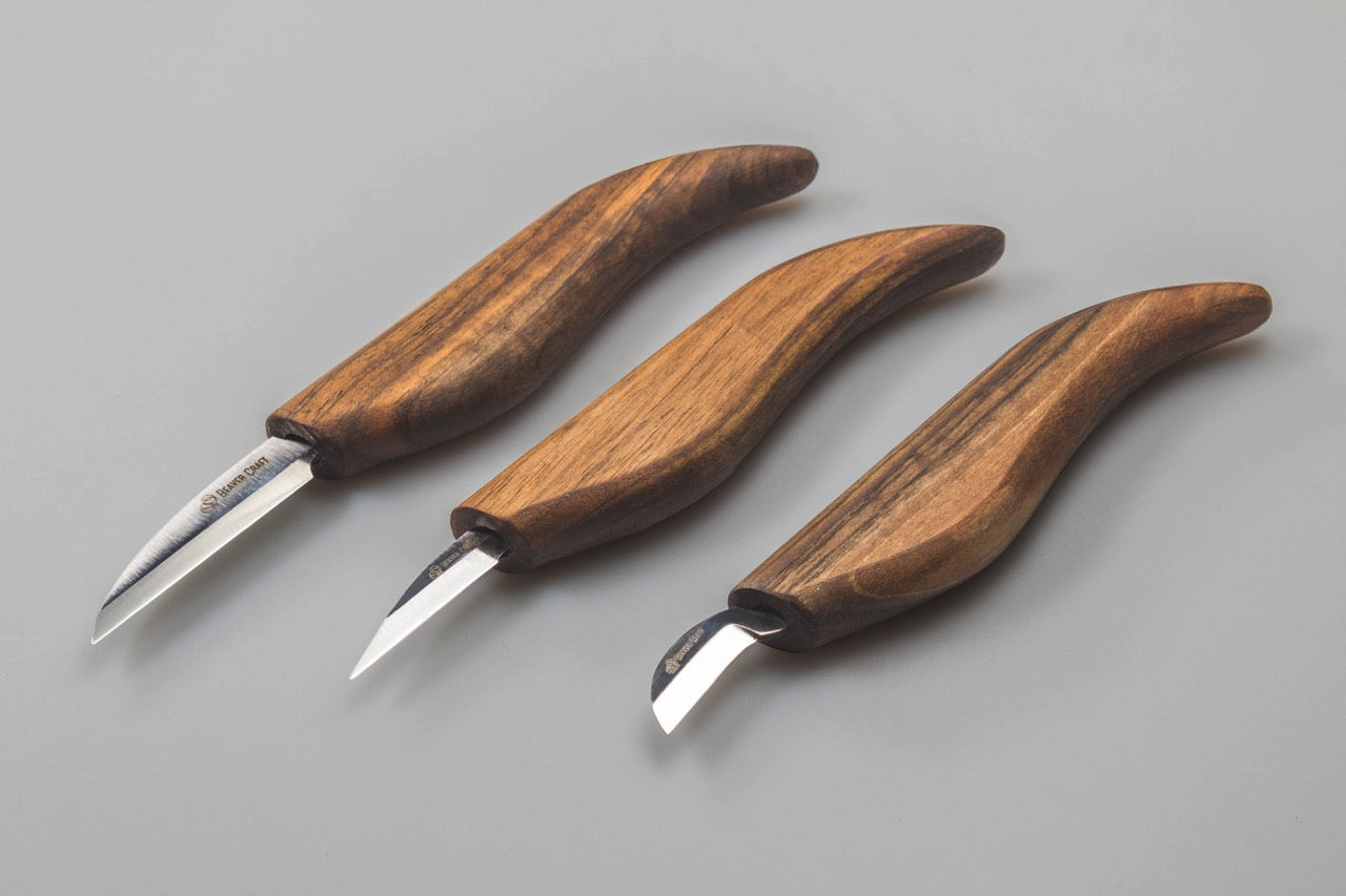 BeaverCraft S15X - Premium Wood Carving Set for Chip and Detail Carving