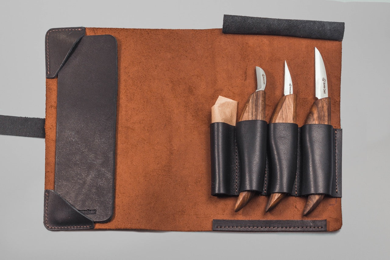 BeaverCraft S15X - Premium Wood Carving Set for Chip and Detail Carving