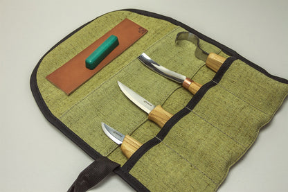 BeaverCraft S43 - Spoon and Kuksa Carving Professional Set with Knives and Strop