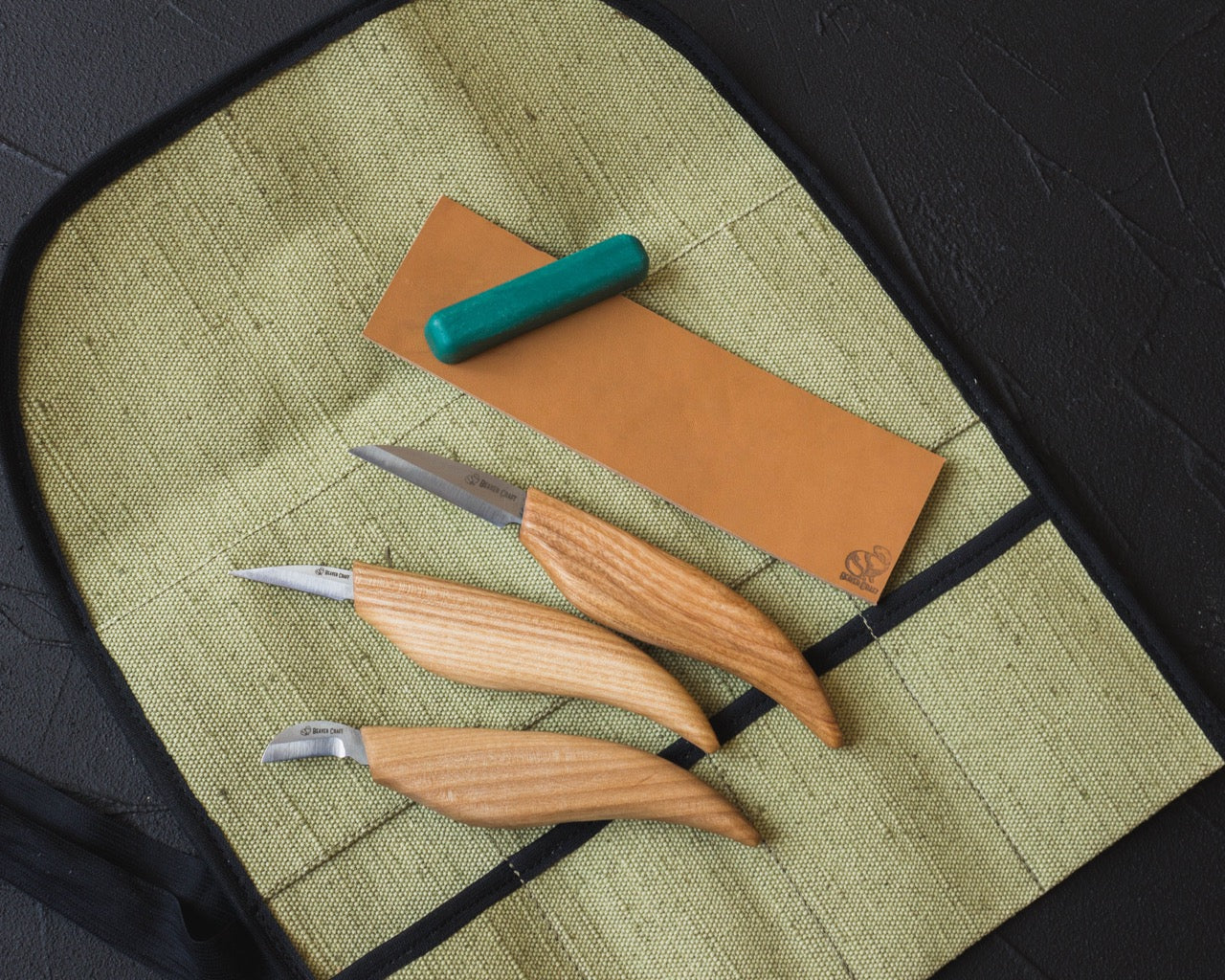 BeaverCraft S15 - Starter Chip Carving and Whittling Knife Set