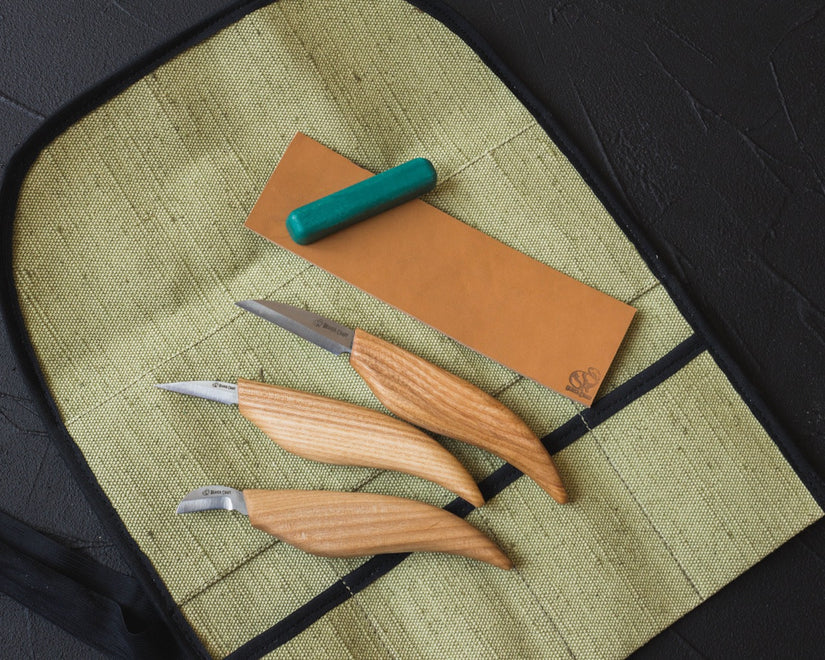 BeaverCraft S15 - Starter Chip Carving and Whittling Knife Set