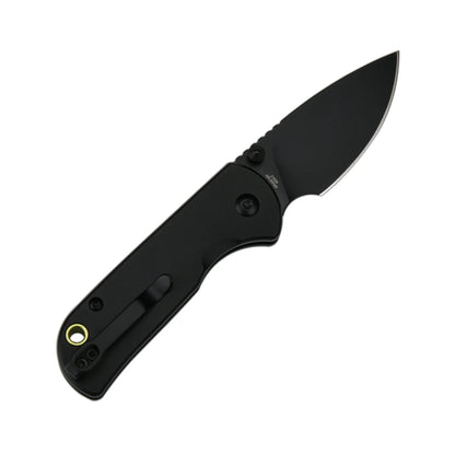 CJRB Mica Black - 2.36" AR-RPM9 Black PVD Drop Point Blade, Black Aluminium Handles - J1934BBK