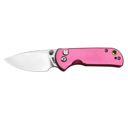 CJRB Mica - 2.36" AR-RPM9 Sandblasted Drop Point Blade, Pink Aluminium Handles - J1934PK