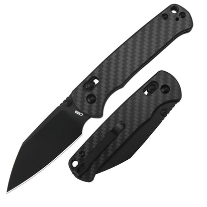 CJRB Hectare Alt - 3.15" AR-RPM9 Black PVD Blade, Carbon Fibre Handles - J1935A-CF