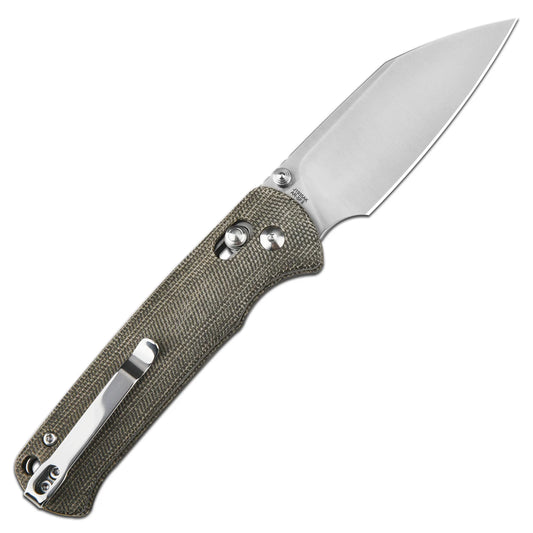CJRB Hectare Alt - 3.11" AR-SFII Sand Polished Blade, OD Green Micarta Handles - J1935AK-ODG