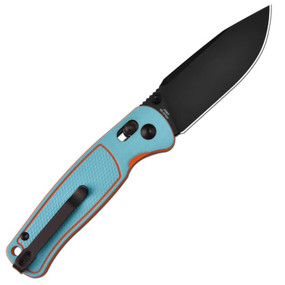 CJRB Shale - 3.15" AR-RPM9 Black PVD Blade, Blue/Orange G10 Handles - J1943-BBO