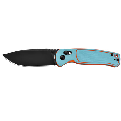 CJRB Shale - 3.15" AR-RPM9 Black PVD Blade, Blue/Orange G10 Handles - J1943-BBO