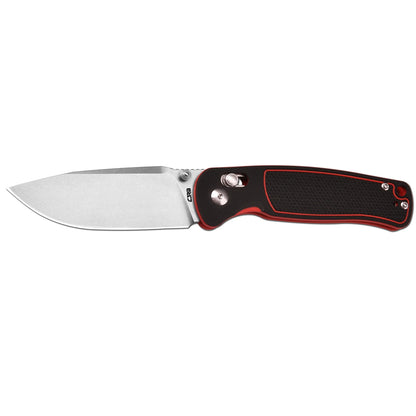 CJRB Shale - 3.15" AR-RPM9 Stonewashed Blade, Black/Red G10 Handles - J1943-BRE