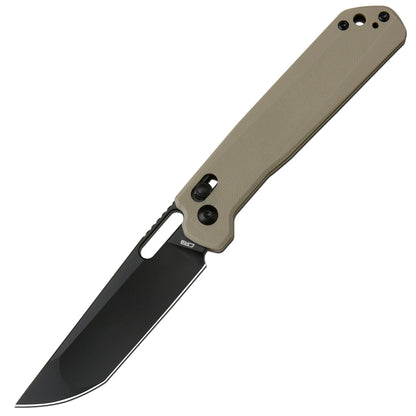 CJRB Bellona - 3.66" AR-RPM9 Black PVD Tanto Blade, Desert G10 - J1947-BDE