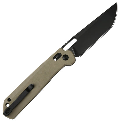 CJRB Bellona - 3.66" AR-RPM9 Black PVD Tanto Blade, Desert G10 - J1947-BDE