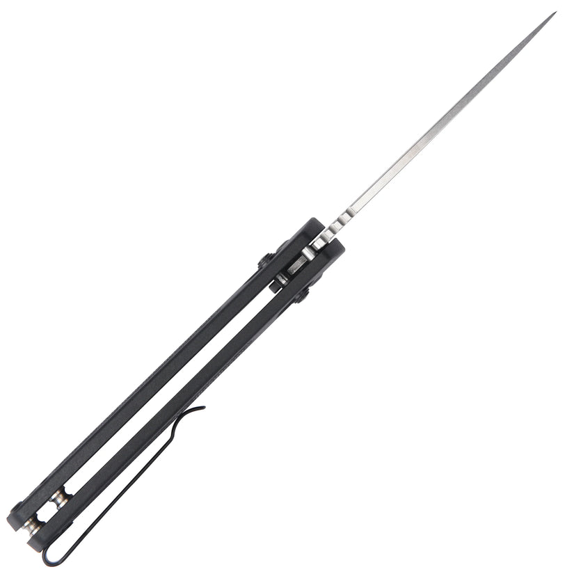 CJRB Acacia - 3.21" AR-RPM9 Stonewashed Blade, Black FRN Handle - J1952BK