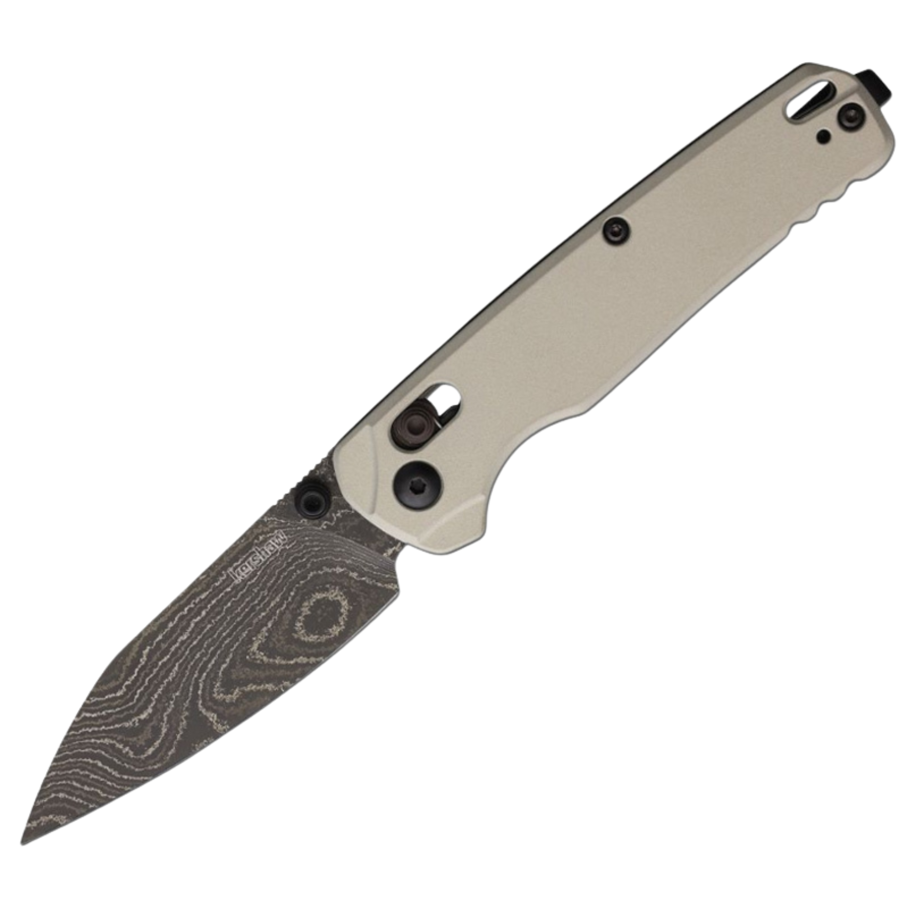 Kershaw Bel Air Limited Factory Special - 3" Damascus Blade, Aluminium Handles - 6105DAM
