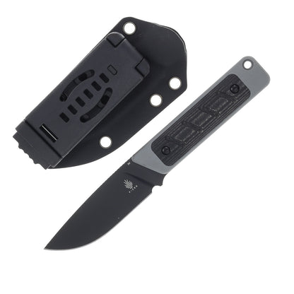 Kizer Smolt - 2.93" 3V Black Fixed Blade,  G10/Micarta Handle - 1063A1