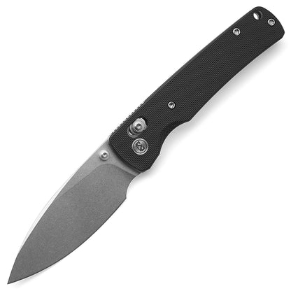 Miguron Vakor - 3.15" 14C28N Stonewashed Blade, Black G10 Handle. MGR-817AWBK