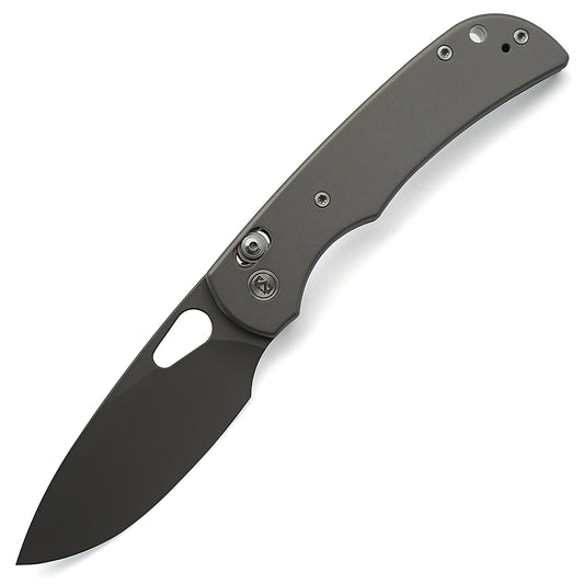 Miguron Moyarl Crossbar Lock - 3.25" 14C28N Dark Grey PVD Blade, Dark Grey Titanium Handle. MGR621ADG
