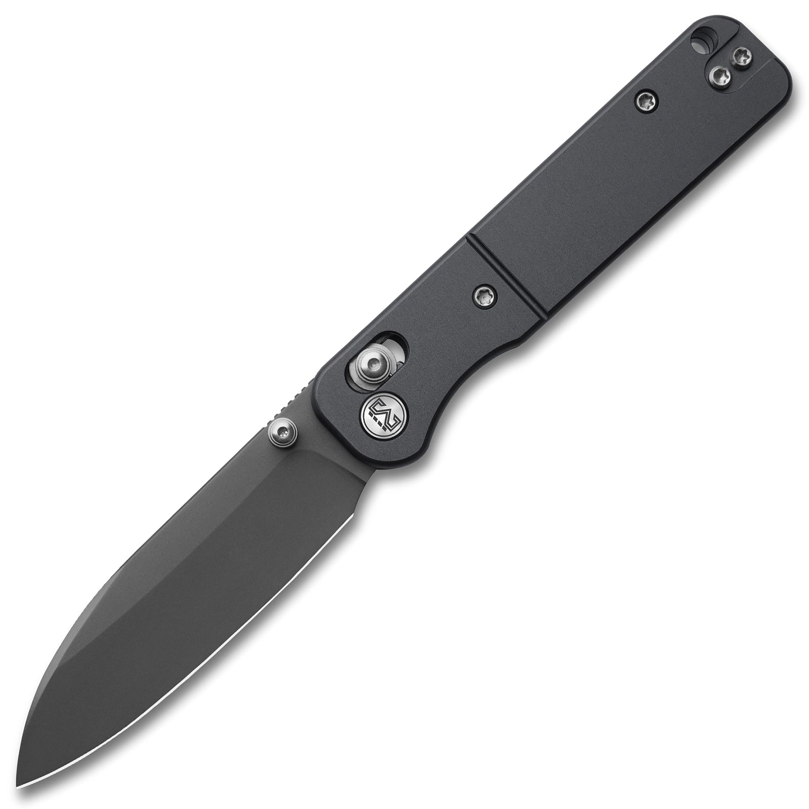 Miguron Pinam - 3.09" 14C28N Dark Grey PVD Blade, Dark Grey PVD Aluminium Handle. MGR-826ADG