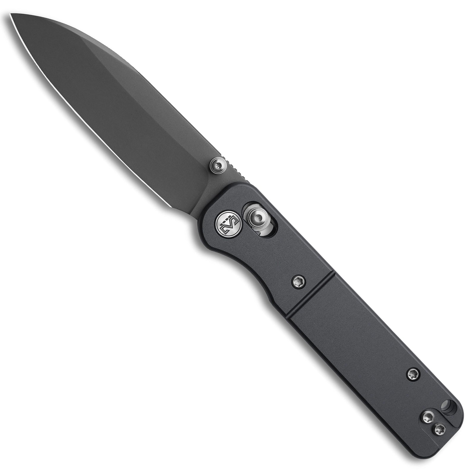 Miguron Pinam - 3.09" 14C28N Dark Grey PVD Blade, Dark Grey PVD Aluminium Handle. MGR-826ADG