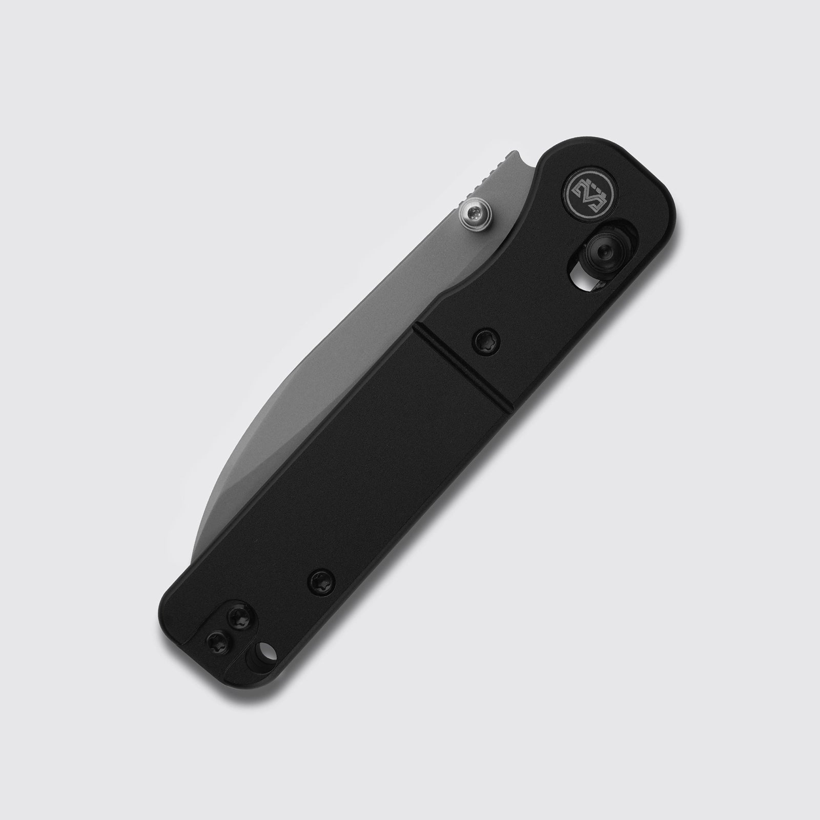 Miguron Pinam - 3.09" 14C28N Sandblasted Blade, Black PVD Aluminium Handle. MGR-826ABK