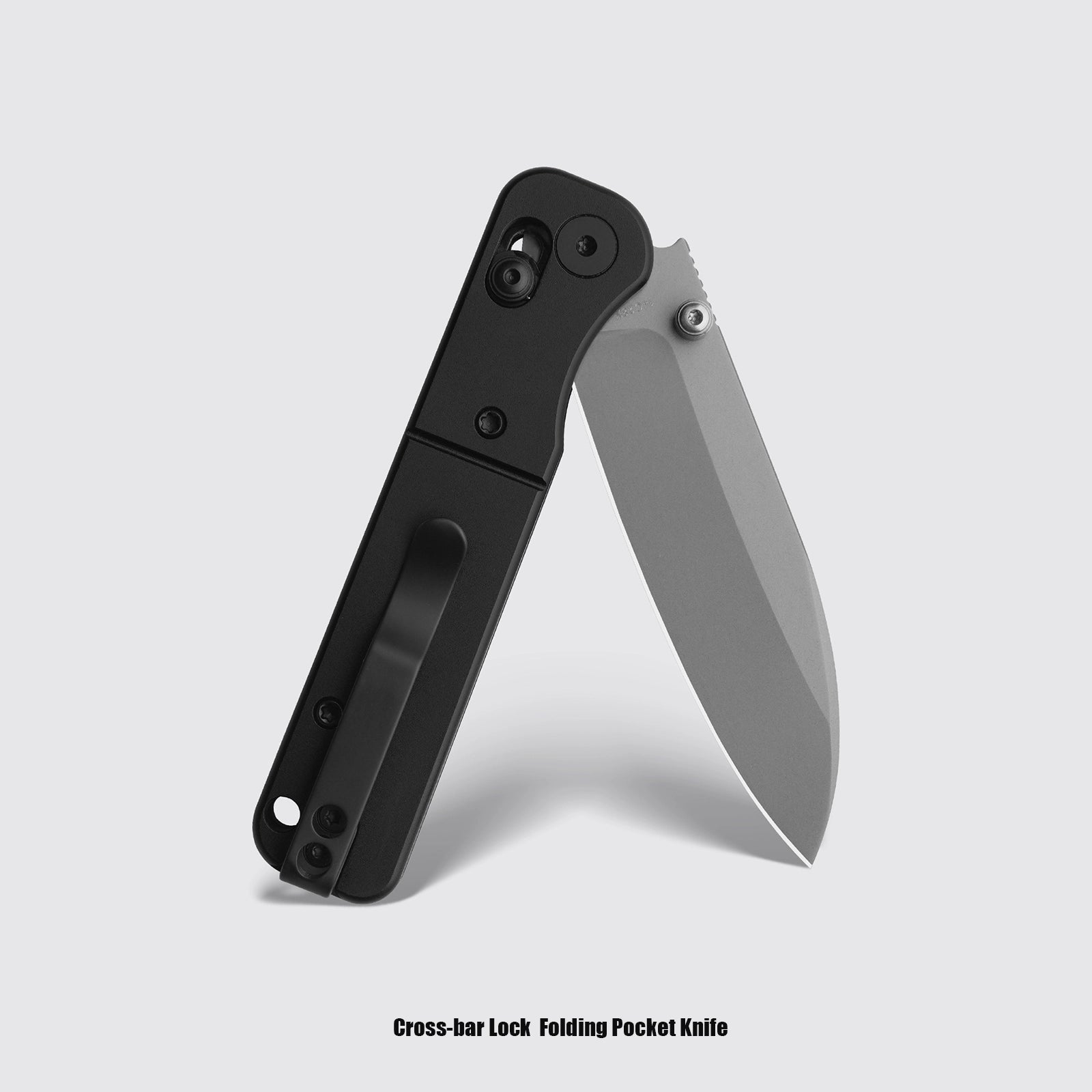 Miguron Pinam - 3.09" 14C28N Sandblasted Blade, Black PVD Aluminium Handle. MGR-826ABK