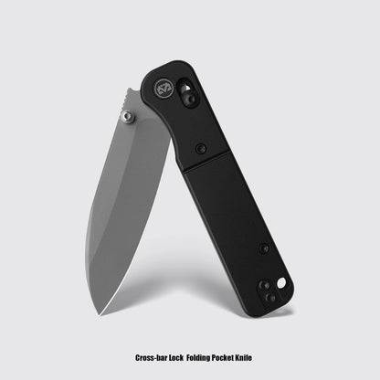 Miguron Pinam - 3.09" 14C28N Sandblasted Blade, Black PVD Aluminium Handle. MGR-826ABK