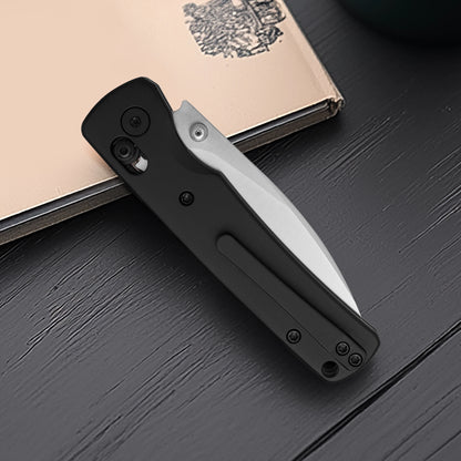 Miguron Vakor - 3.15" M390 Satin Blade, Black PVD Titanium Handle. MGR-633AWBK