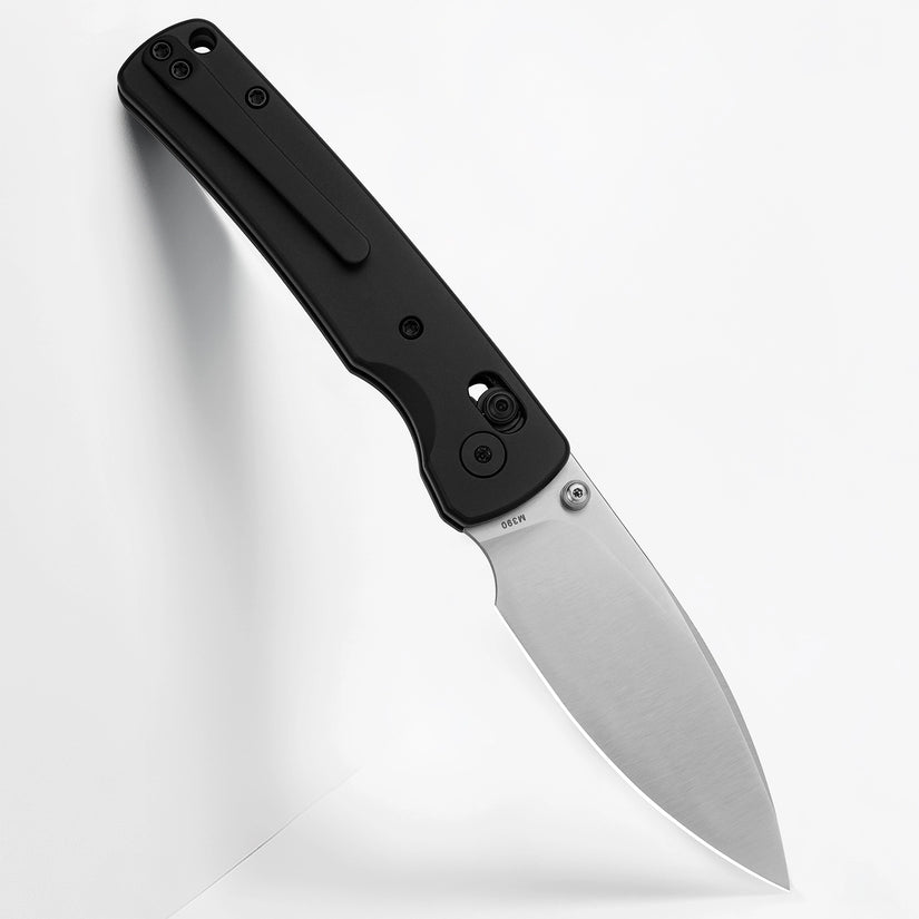 Miguron Vakor - 3.15" M390 Satin Blade, Black PVD Titanium Handle. MGR-633AWBK