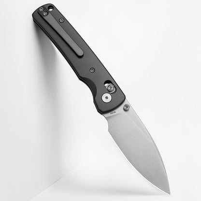 Miguron Vakor - 3.15" M390 Satin Blade, Dark Grey PVD Titanium Handle. MGR-633ADG
